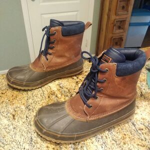 London Fog Ashford 2 Men's Waterproof Shell 3M Duck Boots Brown PG5510 Size 10M